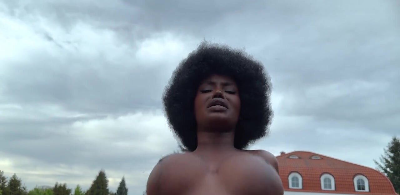Big boobs black girl takes white dick like crazy