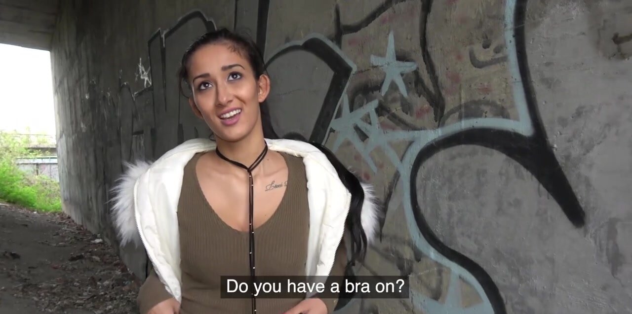 European barely legal babe gets smashed in public