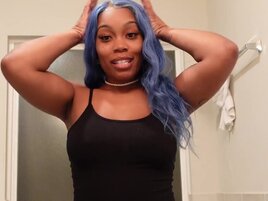 Big booty black hottie takes his oversized cock inside