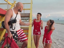 Fucking the hung lifeguard is the best part of their day