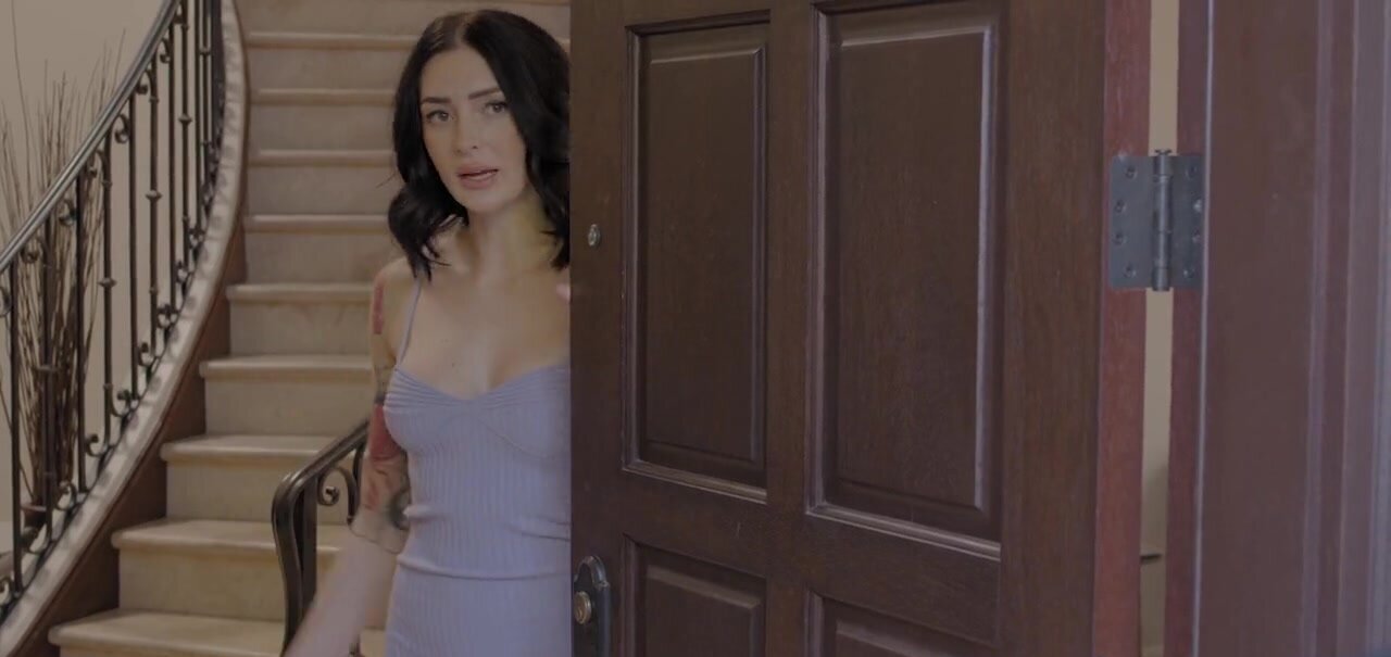 Inked brunette gets banged hardcore by a local priest