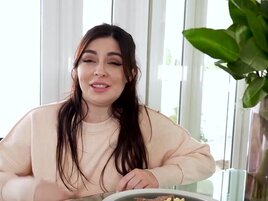 Professional whore Keira Croft rocks her orange bikini