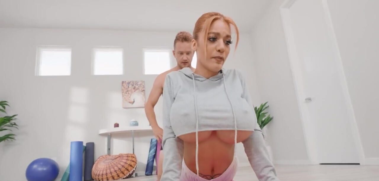 Big busted yoga instructor learns about new sex positions