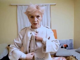 Old blonde stuffed to the gills in the hottest POV vid