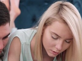 Guy gets to screw her ass after kissing her sexy feet