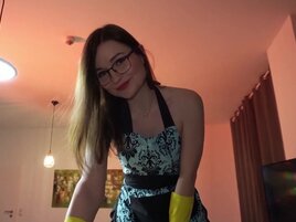 TinyEmily sucking and banging a big dick in POV