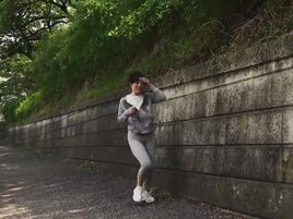 Nasty Japanese MILF is approached after her workout