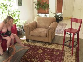 Stepmom showing what he should to her asshole every day