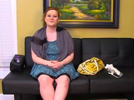 Redheaded babe is going to use a toy to keep herself wetter