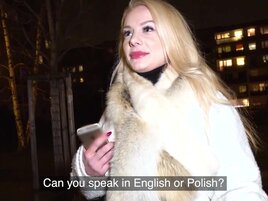 A thick blonde wench is approached and fucked