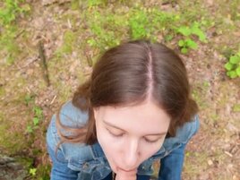 Going deep in the woods with his girlfriend and  banging her