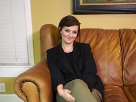 Masturbating and giving a blowjob to the cameraman