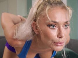 Russiasn woman working out and gets sfucked after
