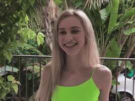 A blonde woman with a fit figure eaten out and fucked