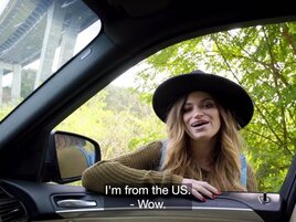 Skinny babe gets to enjoy hard sex with a cabbie