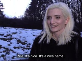 Bleached Italian babe wants to get fucked in the dark
