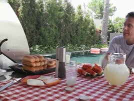 Cute girl in heat is going to fall in love with his sausage