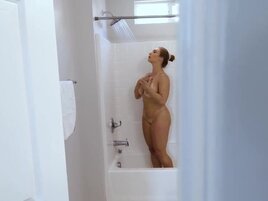 Big boobies stepmom is going to get herself right off with him