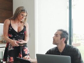 BIg boobies stepmom is going to enjoy some cheating