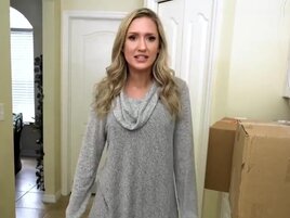 Stepmom showing her nice boobies in POV before the fuck