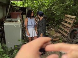 Lucky and unyielding dude fucking a crazy hot brunette