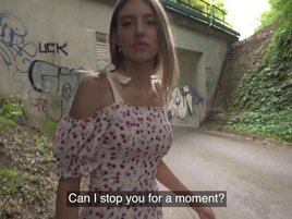 Adorable girl has her wet hole BLASTED by a guy in POV