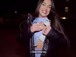 Big booty Spanish girl is eager to worship his boner