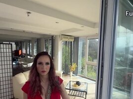 Jessie Clark wears sensational lingerie and takes dick