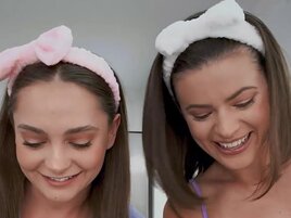 Two horny bitches end up enjoying an unlikely fuck