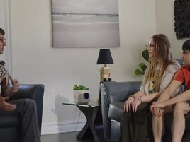 Timid Laney Grey getting fucked by two dicks at once