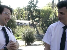 Big boobs housewife seduces two hormonal missionaries