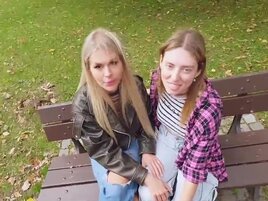 Two horny bitches are going to get nasty in POV
