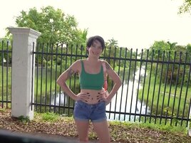 Brunette with short hair seeking black dick to take