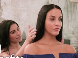 FFM in threesome with two girls who want the same cock
