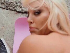 Blond-haired stunner taking dick in a POV movie
