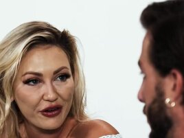 Supposedly lesbian lady gets fucked by young dick