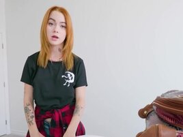 POV pleasure with a nerdy hipster stepsister