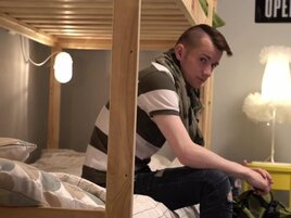 Sexy time with two hostel dudes and one hostel hoe