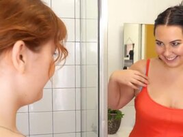 Curvy besties go wild in each other's cunts and assholes