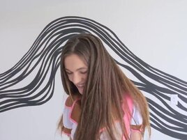 Petite teen slut gets her pink pussy toyed and fucked