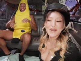 Halloween party ends with a passionate pussy pounding