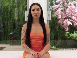 Hispanic hottie just enjoys ONE orgasm after another