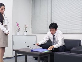 Japanese office girl getting fucked with great passion