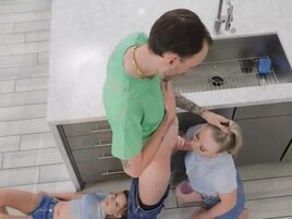 Coco Lovelock and Kaiia Eve in a threesome with a MILF