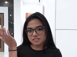 Small tits and smaller pussy make this Latina stepsis perfect
