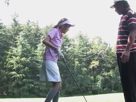 Golfer teen from Japan gets her pussy pounded silly
