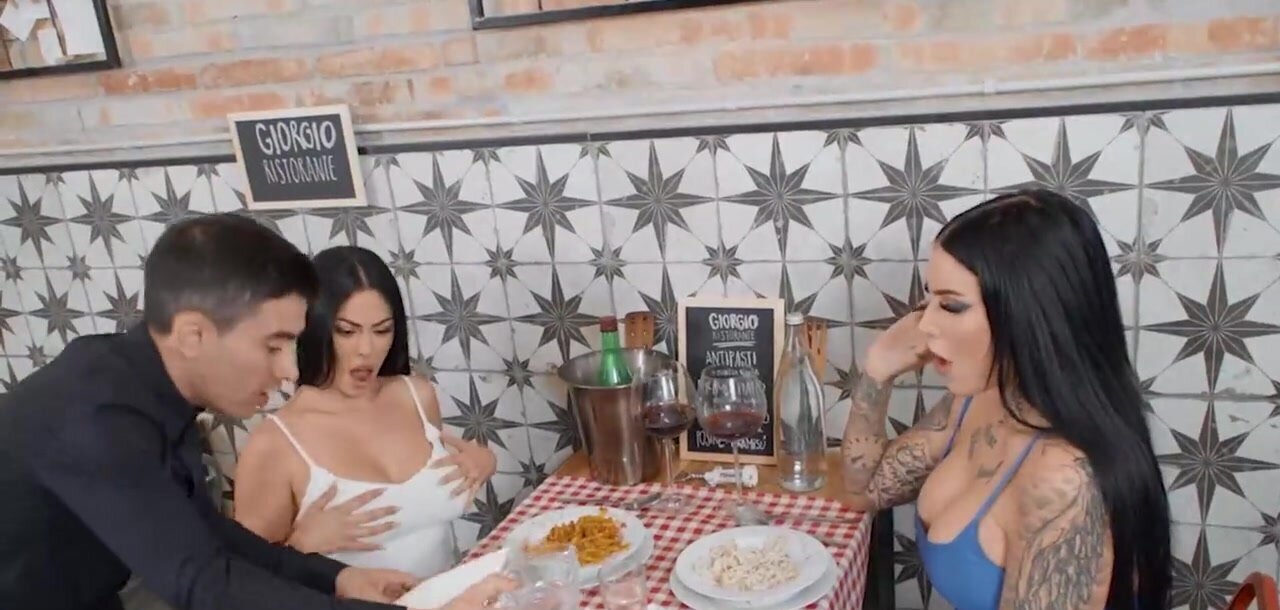 Lesbian ladies decide to give dick a try in public