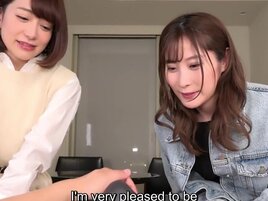 CFNM porn experience with two cute Japanese ladies