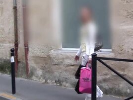 Skinny European girl shows her casting-ready body