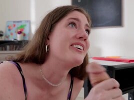 Beauty stroking dick, getting tit-fucked, and more